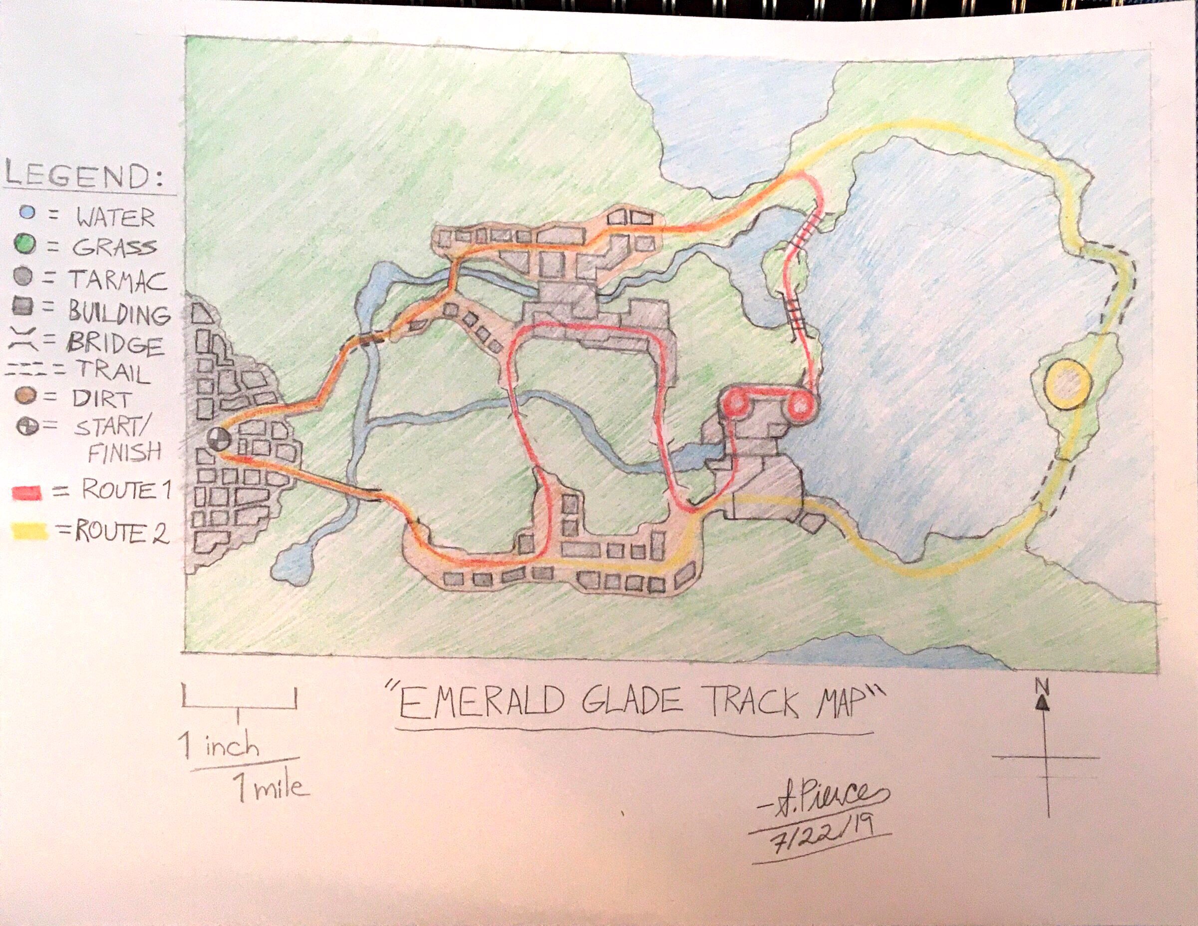 Emerald Glade Track Map